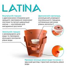 Вазон SANTINO Latina с картриджем 14,5 л Anthracite (2007650)