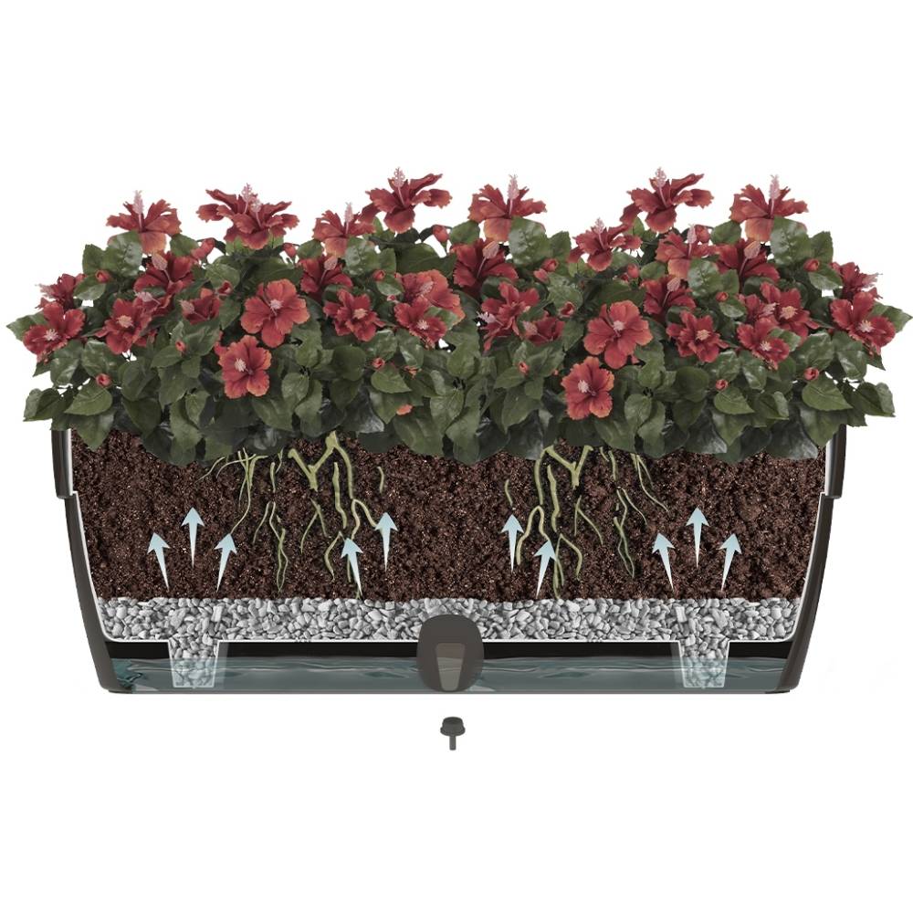 Вазон SANTINO Asti Window Box 12 л Shade (2021496) Материал пластик