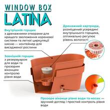 Вазон SANTINO Latina WB с картриджем 6,7 л Anthracite (2007667)