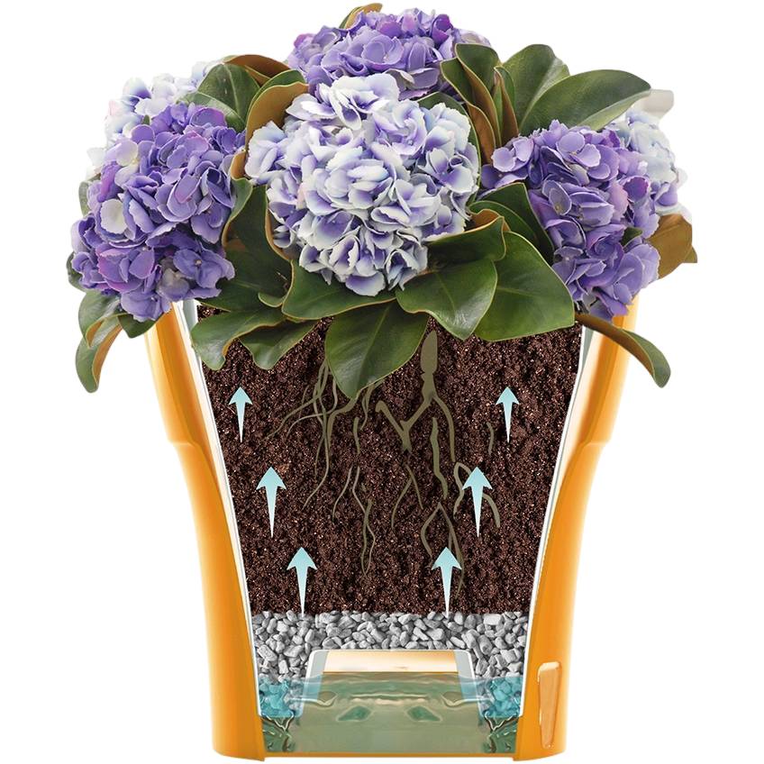 Вазон SANTINO Dali 2,1 л Creamy (2022462) Материал пластик