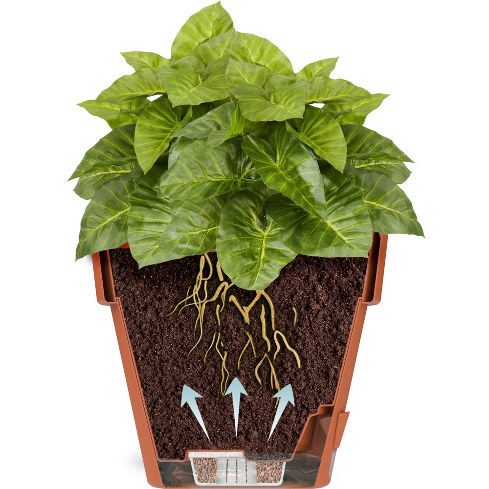 Вазон Santino Latina 14,5 л Cream (2023063) Материал пластик