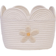 Кошик CHILDHOME Flower 30x20x15 см White (CCBAFL20)
