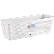 Вазон STEFANPLAST Liberty 50 х 18 х 16 см White (87507)