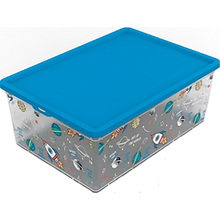 Контейнер Qutu Light Box Space Fun 10 л (LIGHT BOX с/к SPACE FUN 10л.)