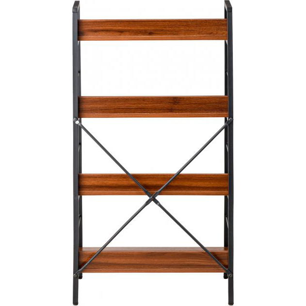 Стеллаж SPECIAL4YOU STROKE 4 SHELF WALNUT 118 х 60 х 35 см (E6286) Дополнительно толщина полки: 1.5 см, глубина полки: 18.5, 22.5, 26, 29.5 см, расстояние между полками: 29 см, количество полок: 4 шт, максимальная нагрузка на полку: 15 кг