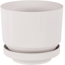 Горщик для рослин SERINOVA LUX POT №2 3,3л White Gray (S282-KirliBeyaz)