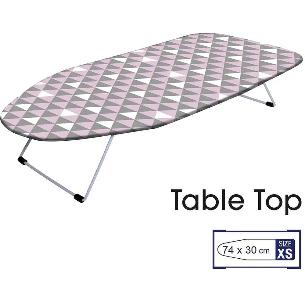 Дошка для прасування Casa Si Table Top 73x30 White/Pink Triangle (CS95159P168) Розмір в складеному стані 74 х 30 х 2.5
