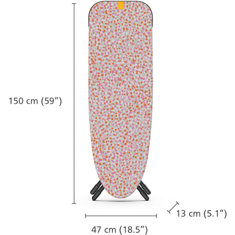 Прасувальна дошка JOSEPH JOSEPH (50029) Регулювання по висоті Висоту можна регулювати в п'яти різних положеннях за допомогою важеля від 79 см до максимум 99 см.