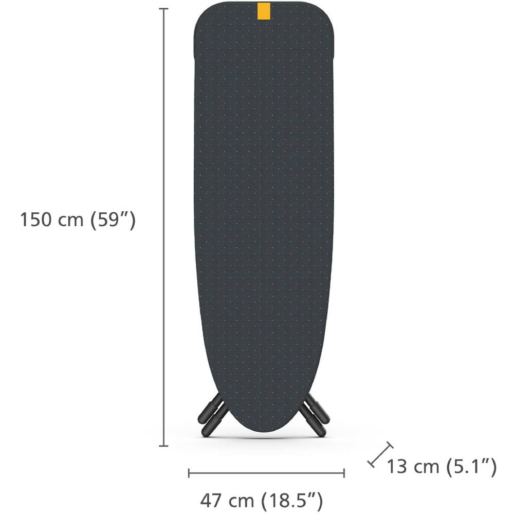 Прасувальна дошка JOSEPH JOSEPH (50030) Регулювання по висоті Висоту можна регулювати в п'яти різних положеннях за допомогою важеля від 79 см до максимум 99 см.