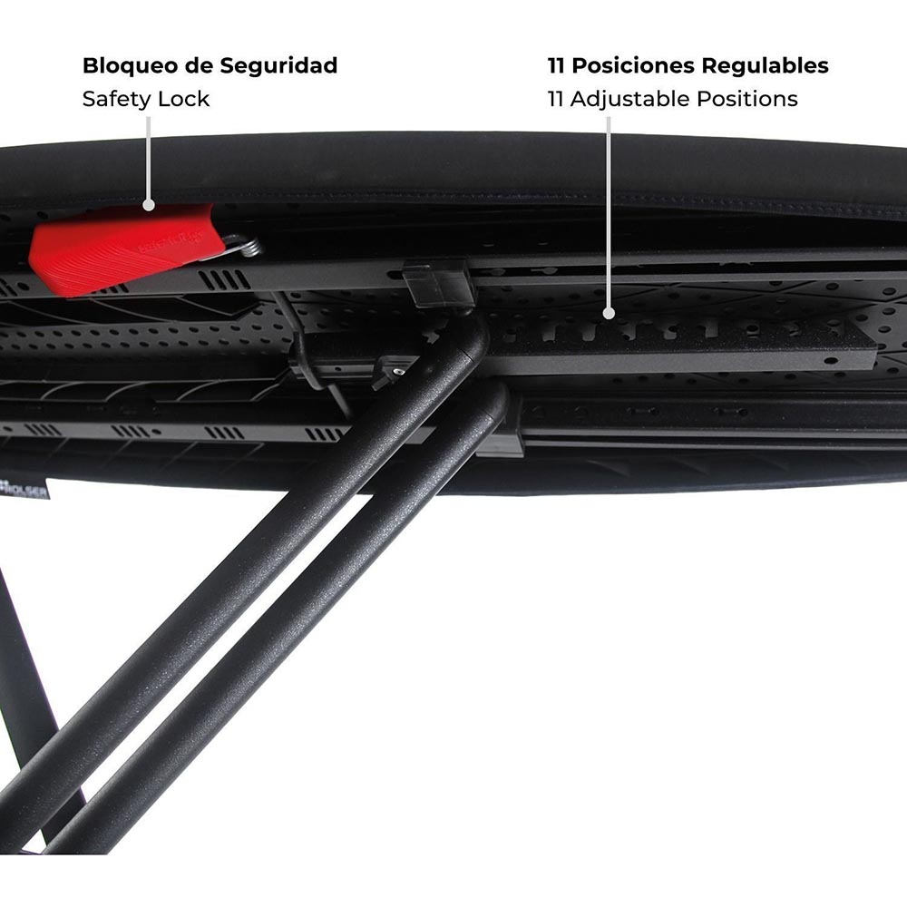 Зовнішній вигляд Прасувальна дошка ROLSER K-Surf Black Tube Plata (K07002-1029)