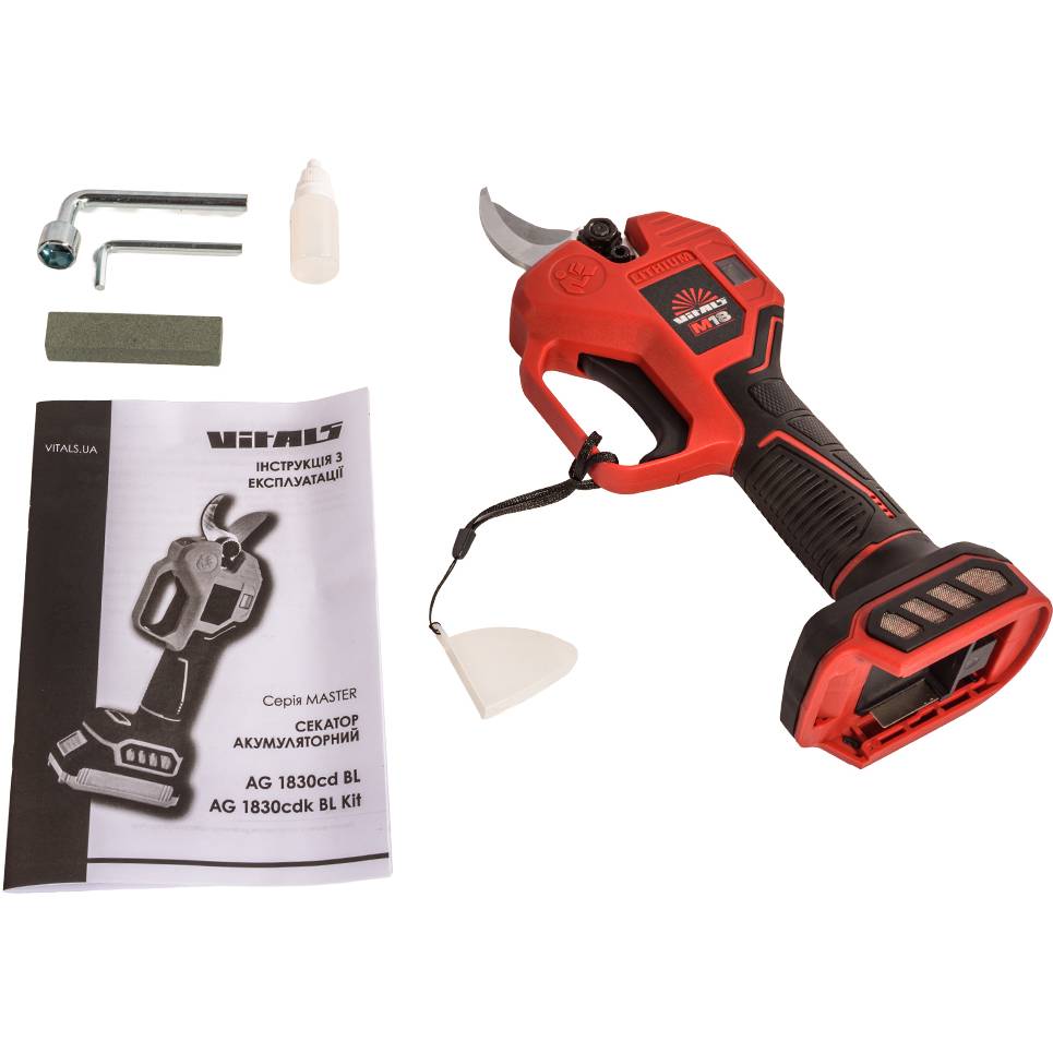 В інтернет магазині Секатор акумуляторний VITALS Master AG 1830cd BL (235298)