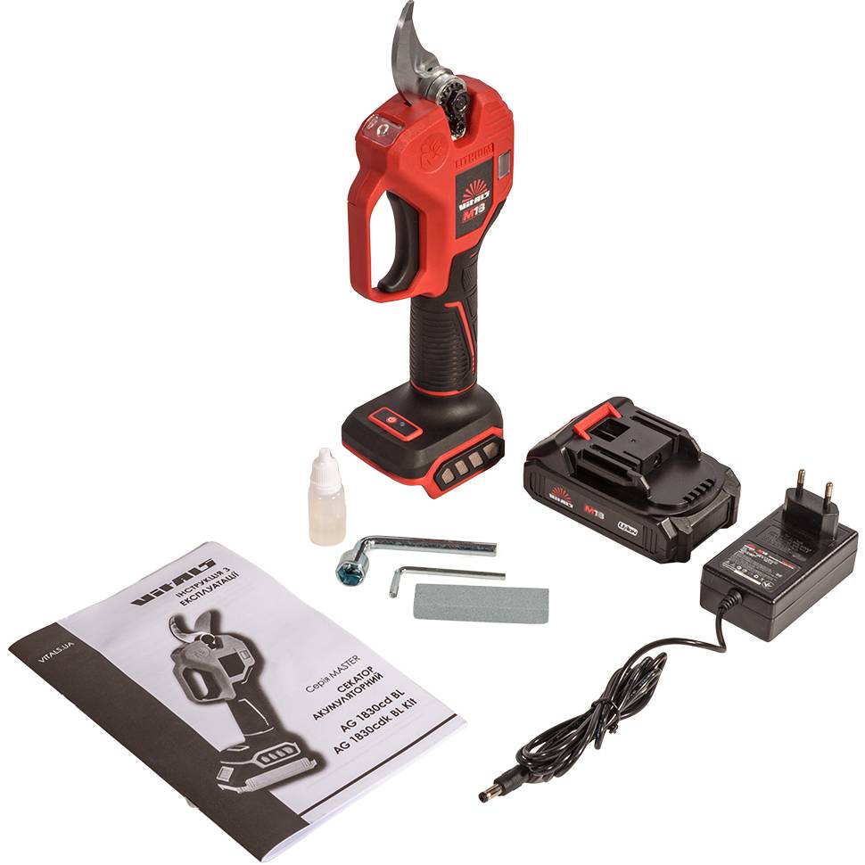 В інтернет магазині Секатор акумуляторний VITALS Master AG 1830cdk BL Kit (235299)