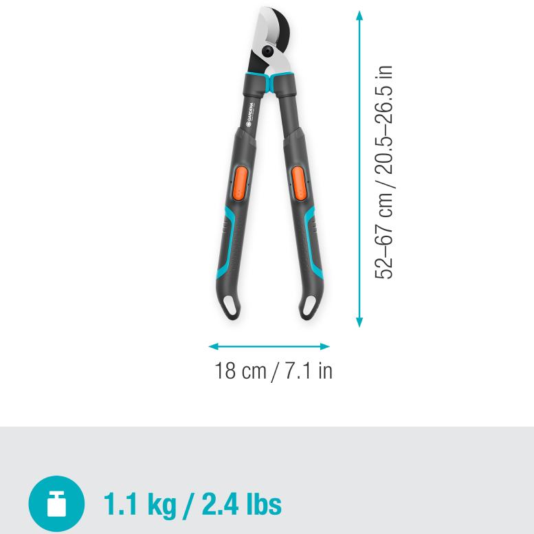 Веткорез GARDENA TeleCut Pro S 520 мм (12040-20.000.00) Диаметр реза 50