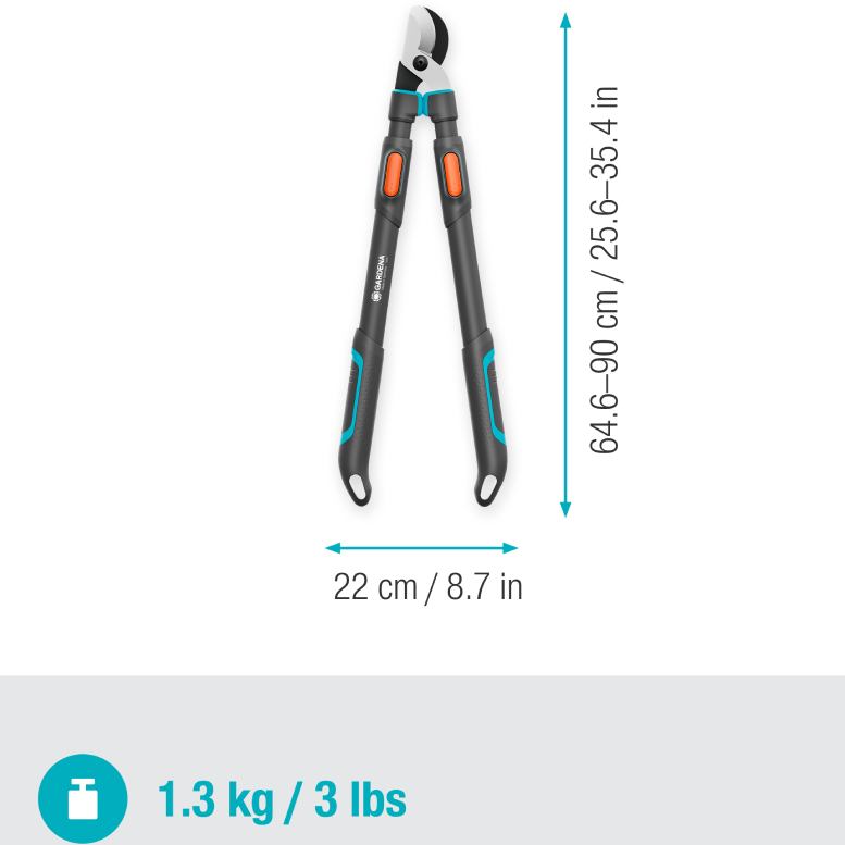 Веткорез GARDENA TeleCut Pro L 646 мм (12041-20.000.00) Ширина рабочей части 3
