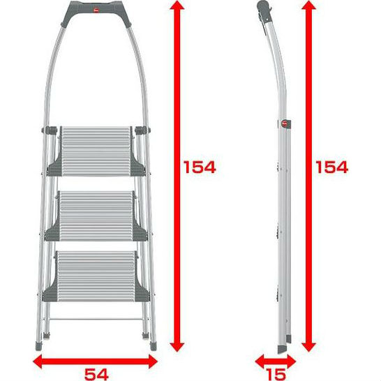 Стрем'янка HAILO LivingStep Plus, 3 ступені (4303-201/4203D) Ступені 3