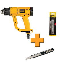 Технический фен DEWALT D26411+ нож 0-10-411 и лезвия