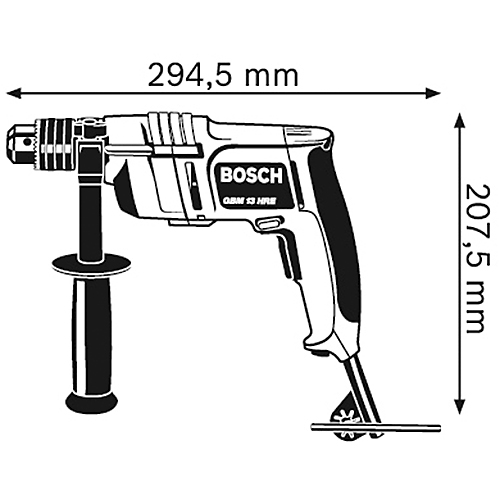 Дрель BOSCH GBM 13 HRE (0601049603) Мощность 550