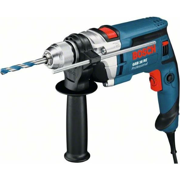 Дрель ударная BOSCH Professional GSB16RE+Кейс+RobustLineCYL-9 (0.615.990.L2N) Особенности реверс