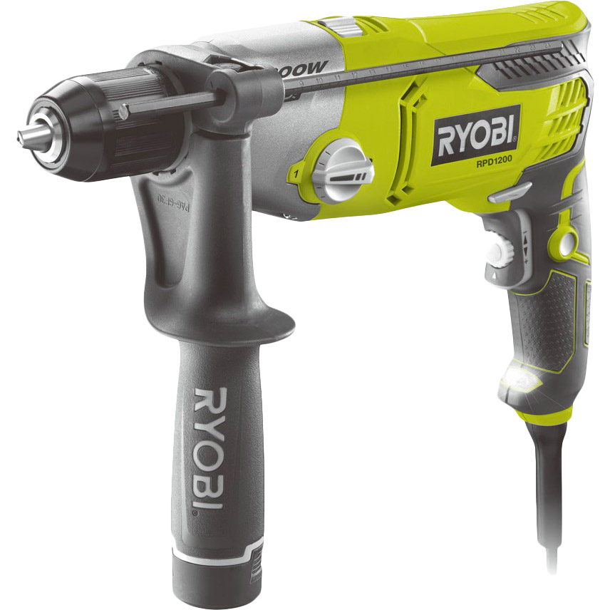 

Ударная дрель RYOBI RPD1200-K (5133002067), Дрель ударная RPD1200-K, 1200 Вт