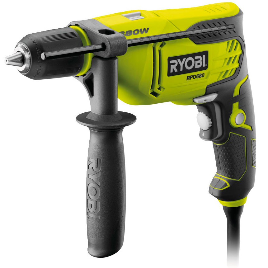 

Ударная дрель RYOBI RPD680-K (5133002016), Дрель ударная RPD680-K, 680 Вт, 13мм БЗП, 1.7кг