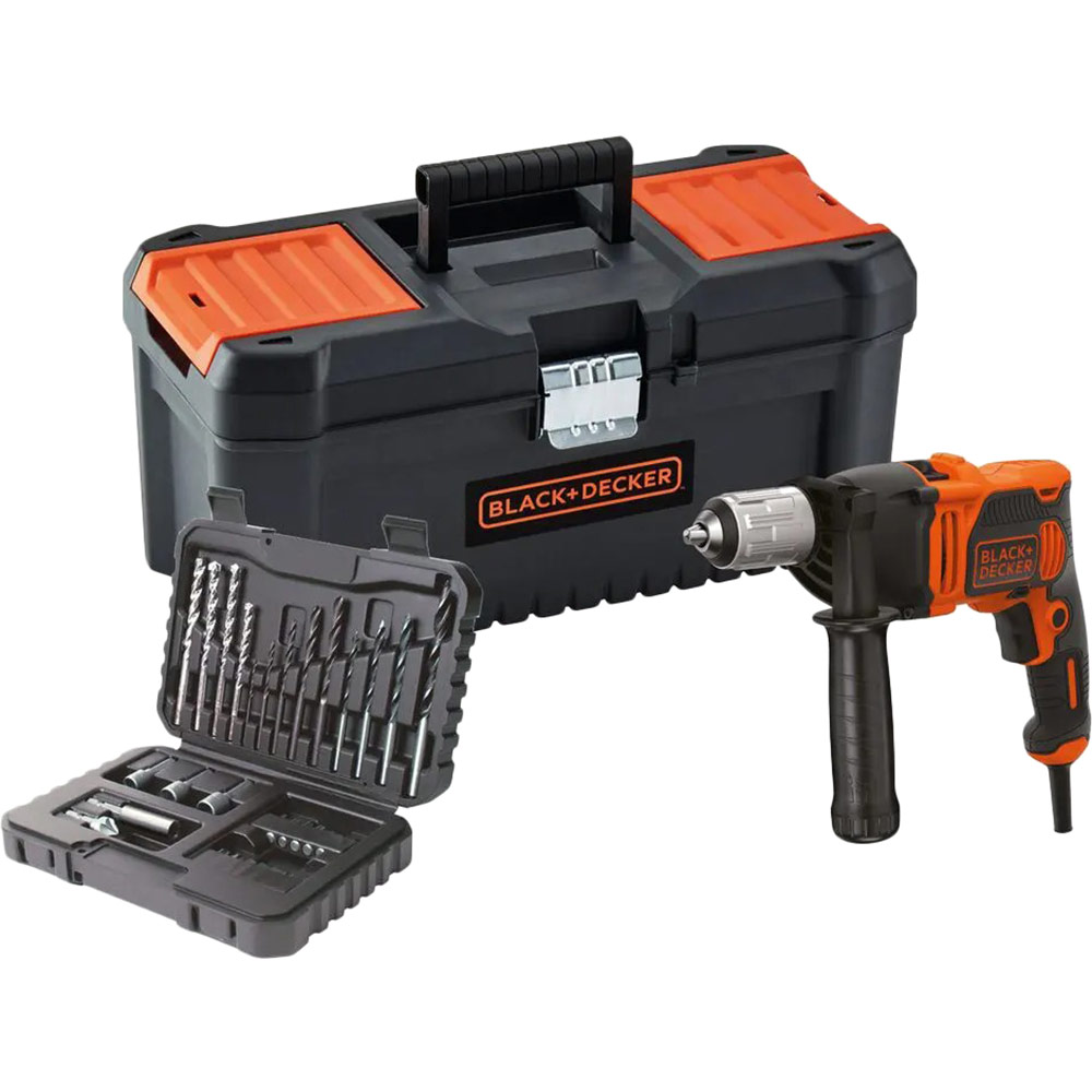 Дриль BLACK & DECKER BEH850 Область застосування свердління з ударом