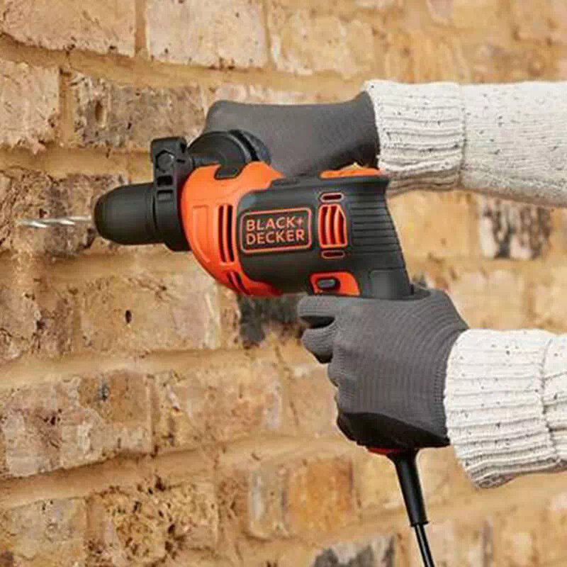Дриль ударний BLACK & DECKER BEH710 Область застосування свердління з ударом