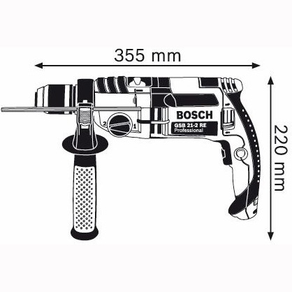 Ударная дрель BOSCH GSB 21-2 RE (060119C500) Область применения сверление