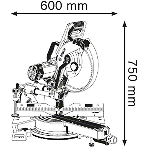 Торцовочная пила BOSCH GCM 12 SDE (0601B23100) Частота вращения на холостом ходу 4000