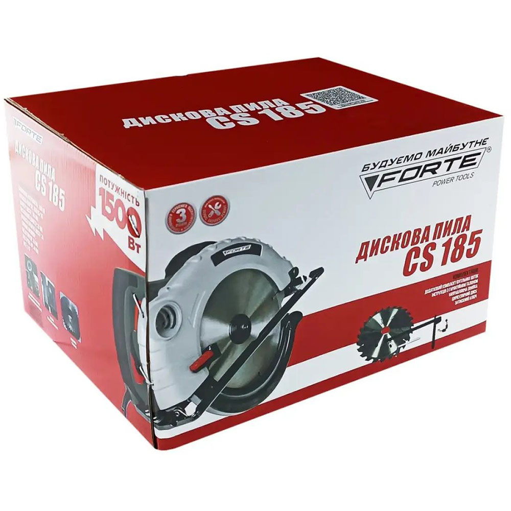 Зовнішній вигляд Дискова пилка FORTE CS 185 (37994)
