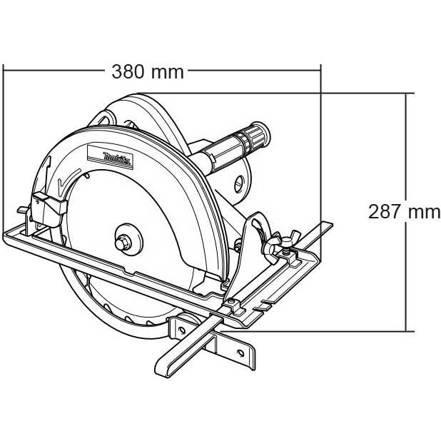 Циркулярна пила MAKITA N5900B Потужність 2000