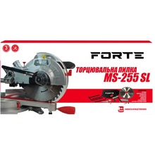 Пила торцювальна FORTE MS-255 SL (77400)