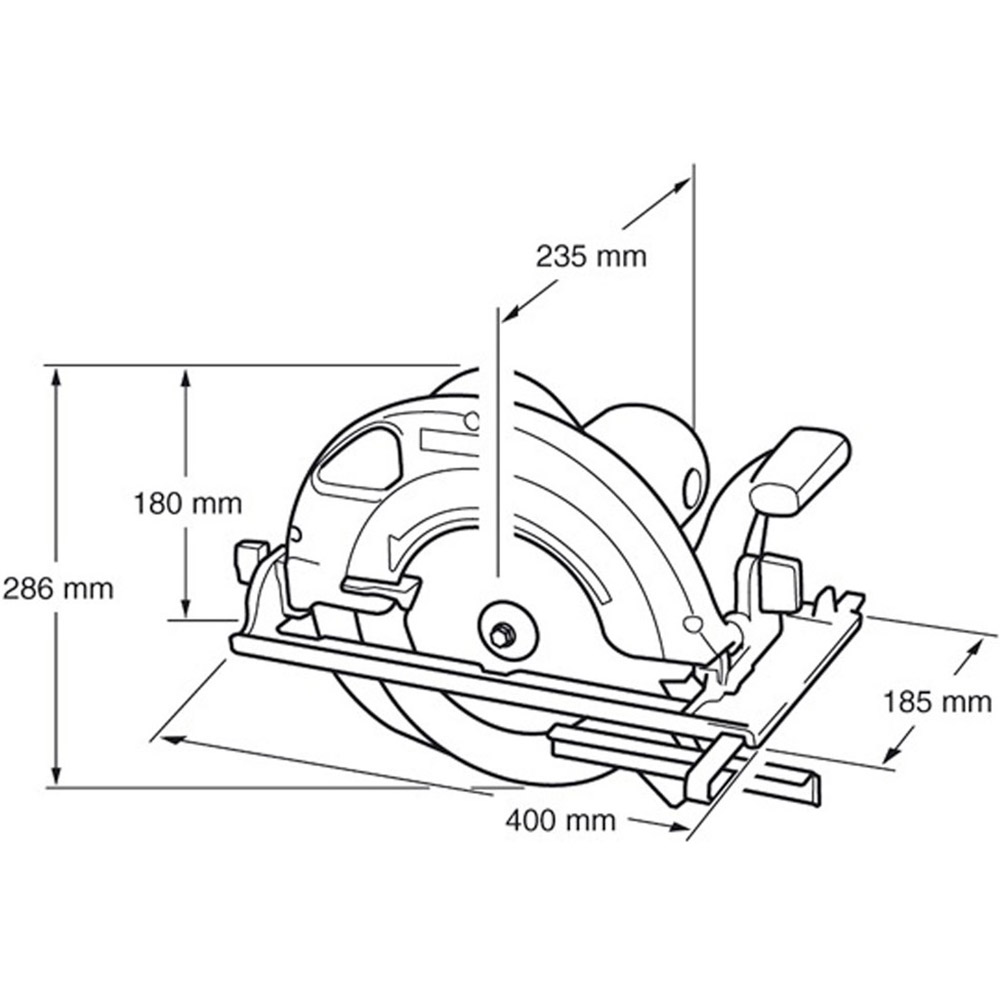 Пила дисковая MAKITA 5903R Номинальный диаметр пильного диска 235