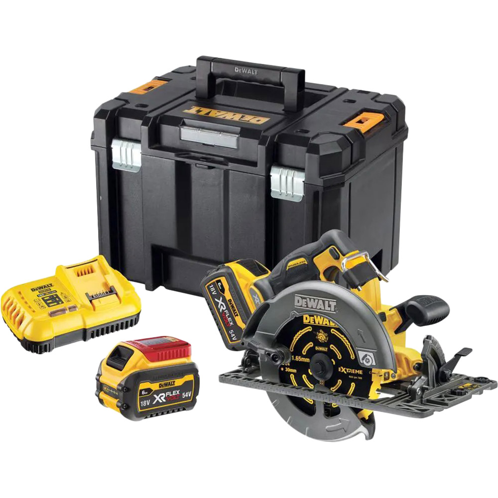 

Дисковая пила DEWALT 54В XR FLEXVOLT Li-lon 2 Ач (DCS579T2), Пила дискова акумуляторна, 54В XR FLEXVOLT