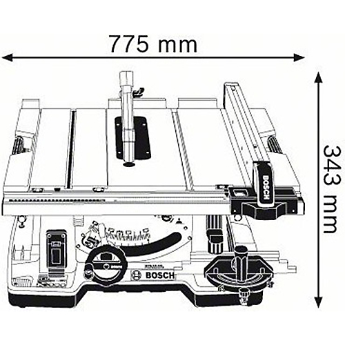 Дисковая пила BOSCH GTS 10 XC (0601B30400) Тип циркулярная