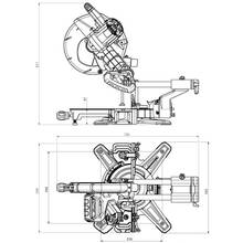 Пила торцювальна METABO KGS 305M з протяжкою (613305000)