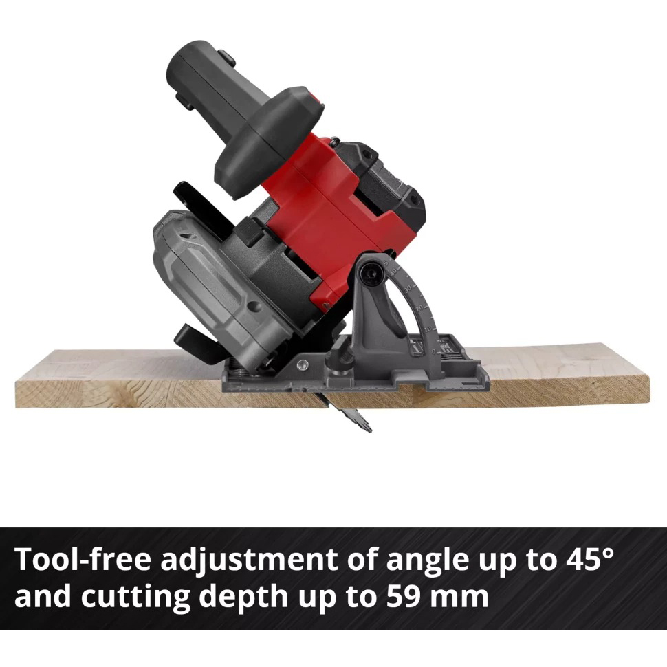Пила циркулярна EINHELL TP-CS 18/165 Li BL-Solo (4331225) Потужність 1100