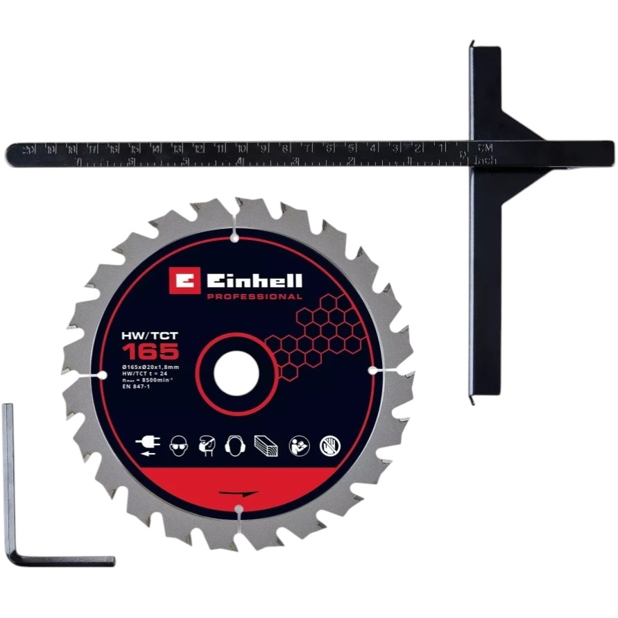 Пила дисковая EINHELL TP-CS 18/165 Li BL-Solo 18В (4331230) без АКБ и ЗУ Питание  аккумулятор