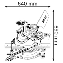 Торцювальна пила BOSCH GCM 10 SD (0601B22508)