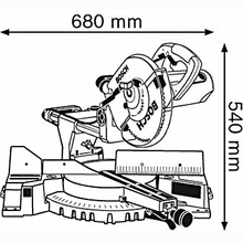 Торцовочная пила BOSCH GCM 10 S (0601B20508)