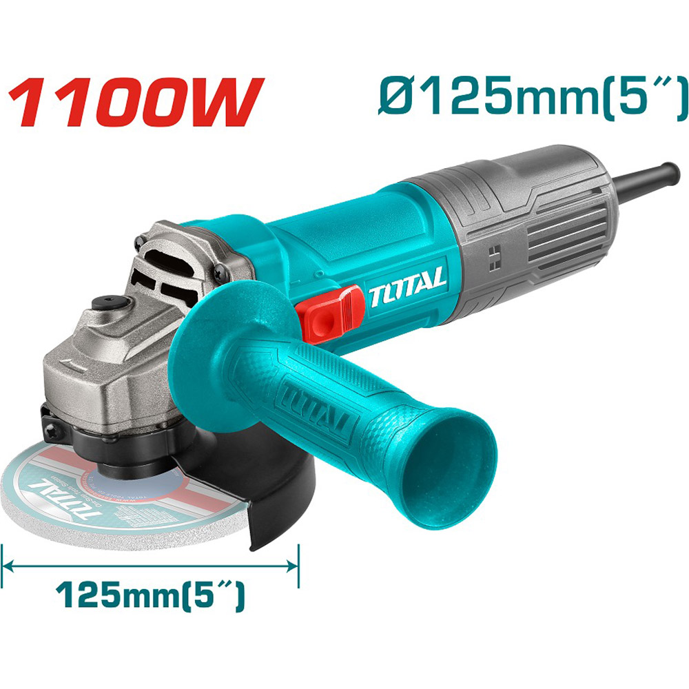 Шлифмашина угловая TOTAL TG11012536 Тип угловая (болгарка)