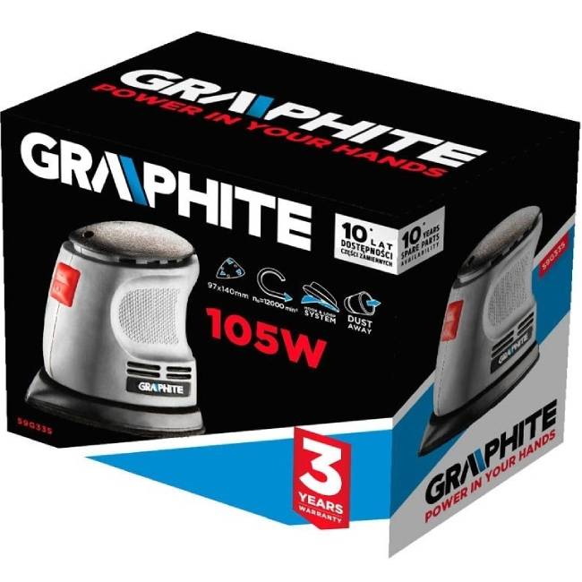 Зовнішній вигляд Шліфувальна машина GRAPHITE Delta 59G335