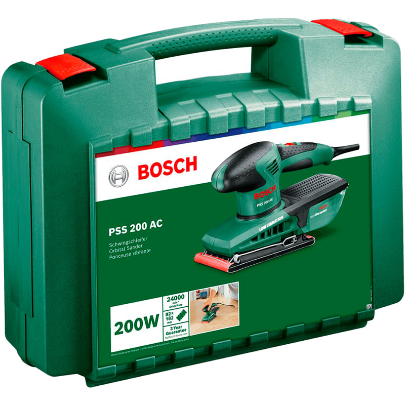 Шлифмашина вибрационная BOSCH PSS 200 AC (0.603.340.100) Тип вибрационная