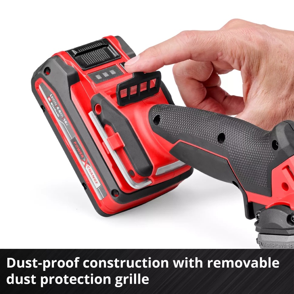 Замовити Кутова шліфувальна машина EINHELL TP-CO 18/76-C Li BL-Solo (4432000)