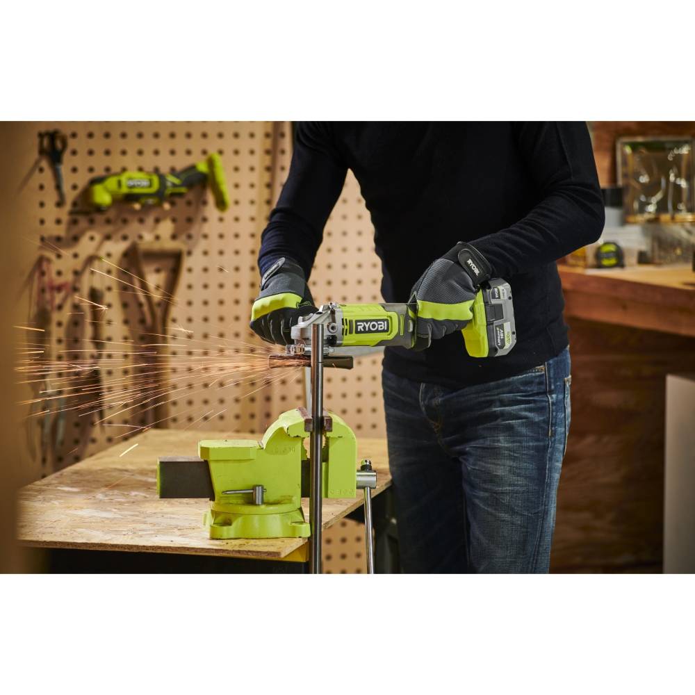 Шлифмашина угловая RYOBI ONE+ RAG18125-1C40S 18В 1х4Ач (5133005643) Тип питания аккумулятор