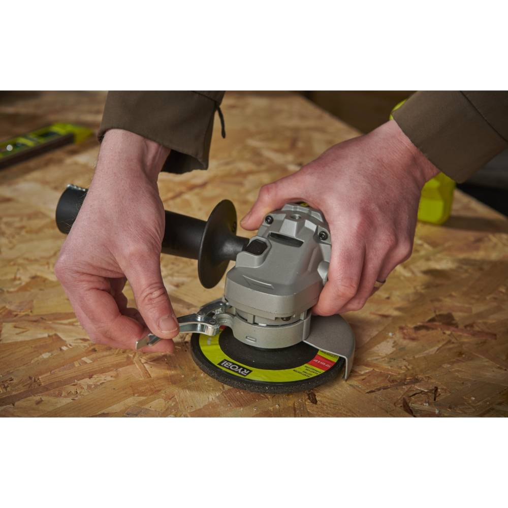 Внешний вид Шлифмашина угловая RYOBI ONE+ RAG18125-1C40S 18В 1х4Ач (5133005643)