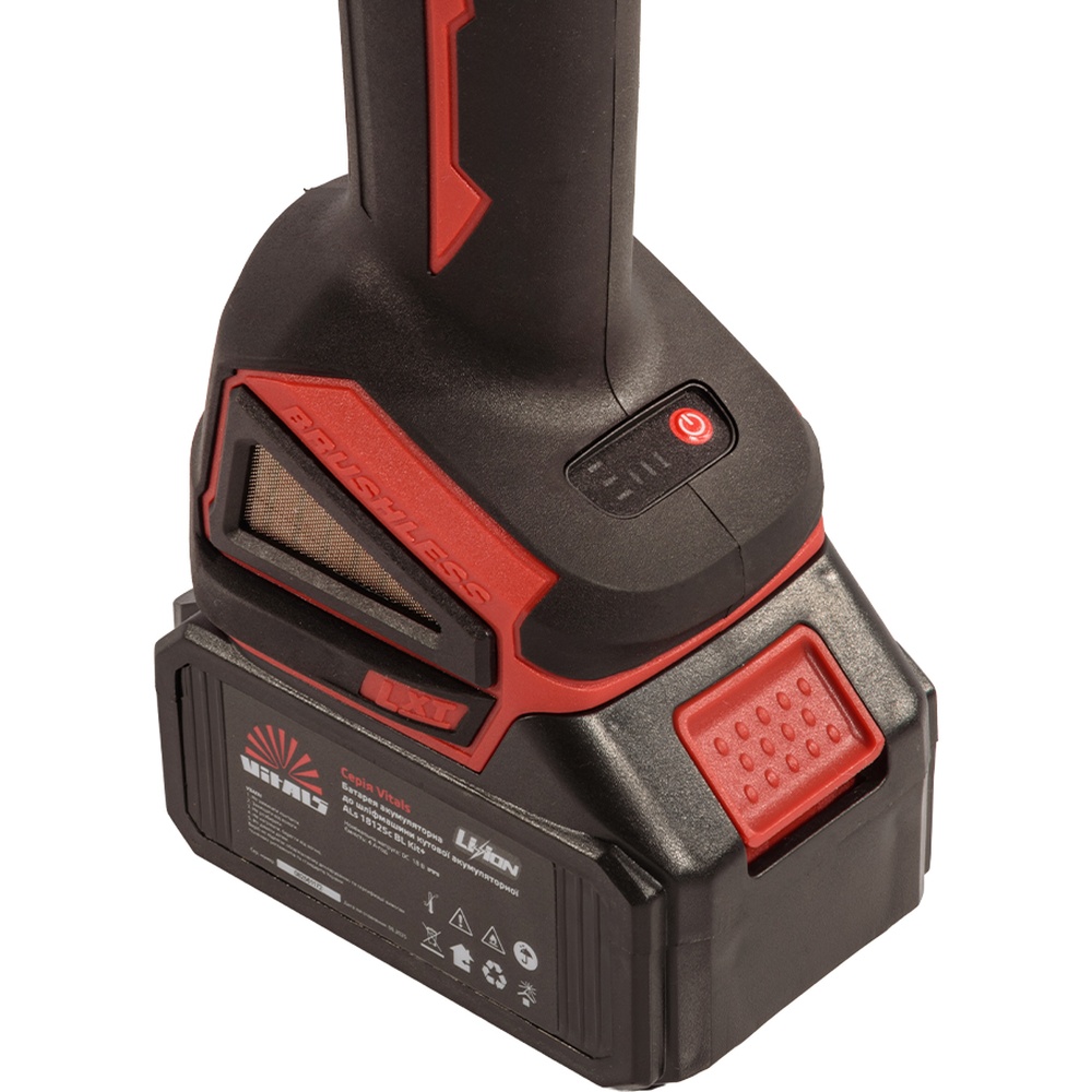 Изображение Шлифмашина угловая VITALS Master ALs 18125c BL Kit+ (235328)