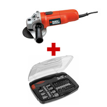 Кутова шліфувальна машина BLACK&DECKER CD115 + набір А7062