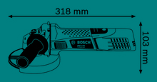 Угловая шлифовальная машина BOSCH Professional GWS 7-125 (0601388102)