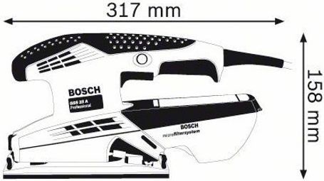 Вібраційна шліфмашина BOSCH GSS 23 A (0601070400) Обороти холостого ходу 12000