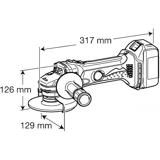 Шлифмашина угловая (болгарка) MAKITA DGA452Z Особенности защитный кожух